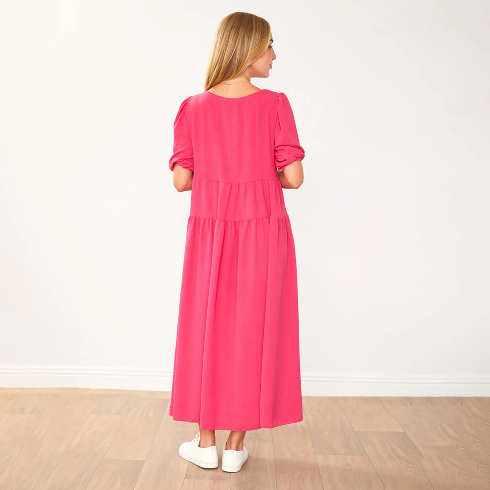 Pamela Dress (Fuchsia) - Image 15