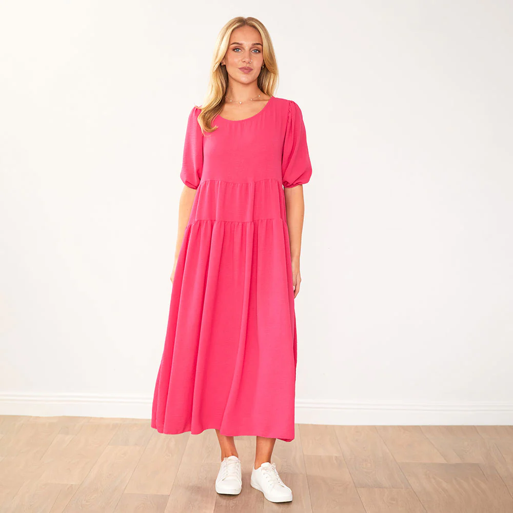 Pamela Dress (Fuchsia) - Image 9