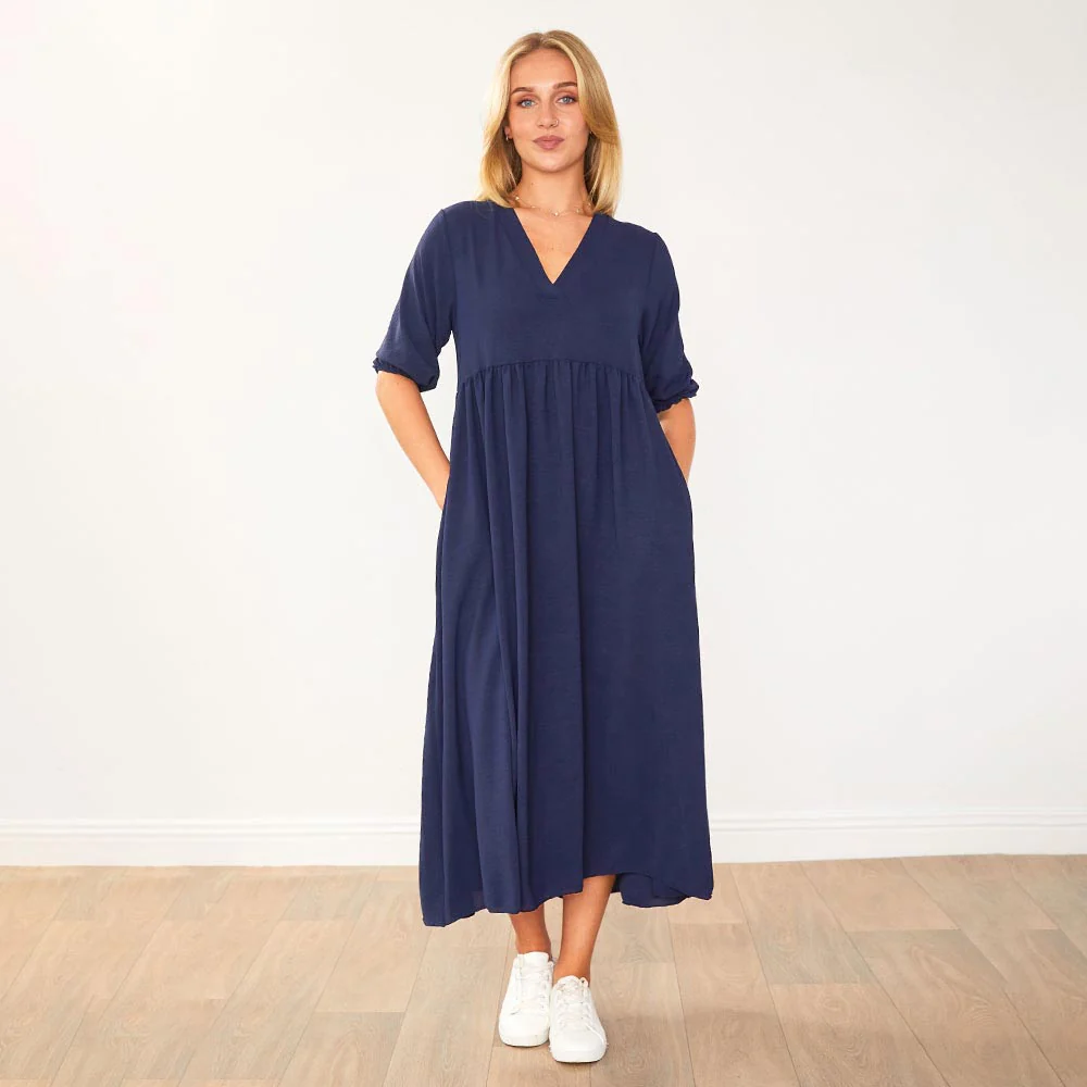 Pamela Dress (Navy) - Image 11