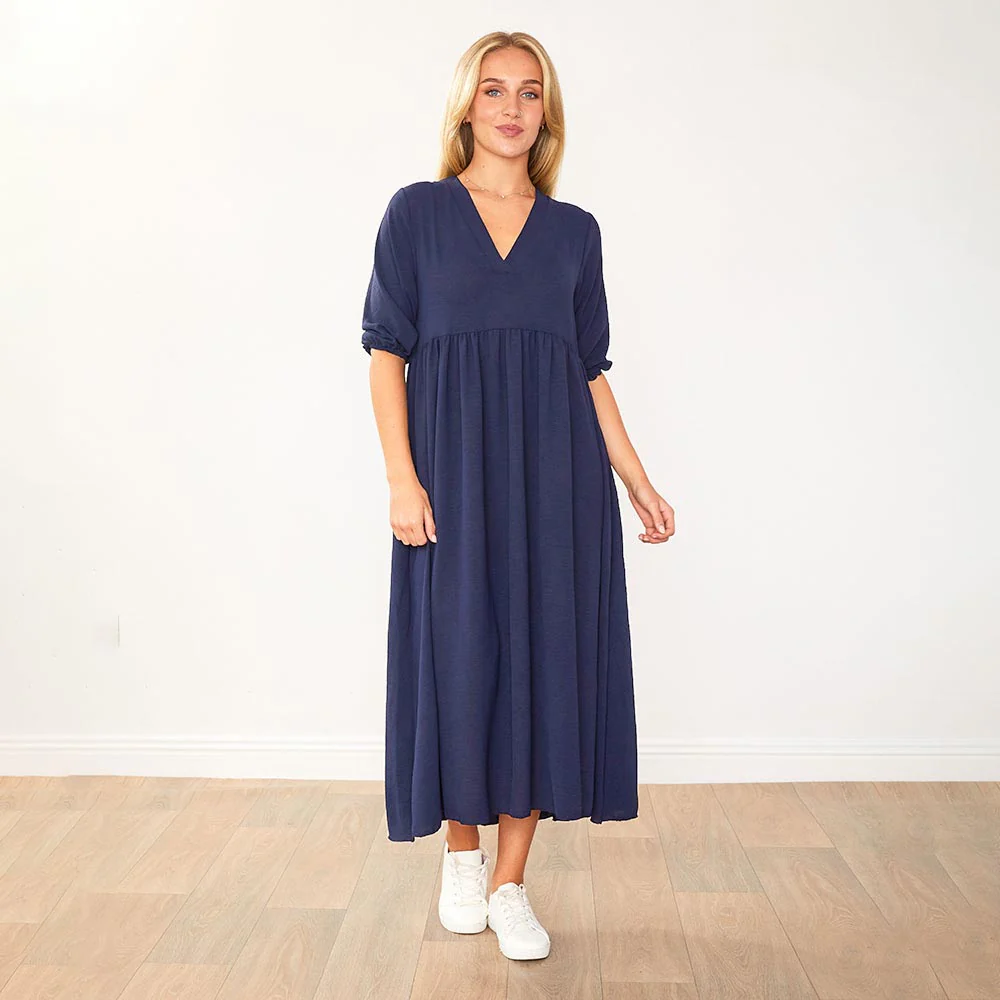 Pamela Dress (Navy) - Image 3