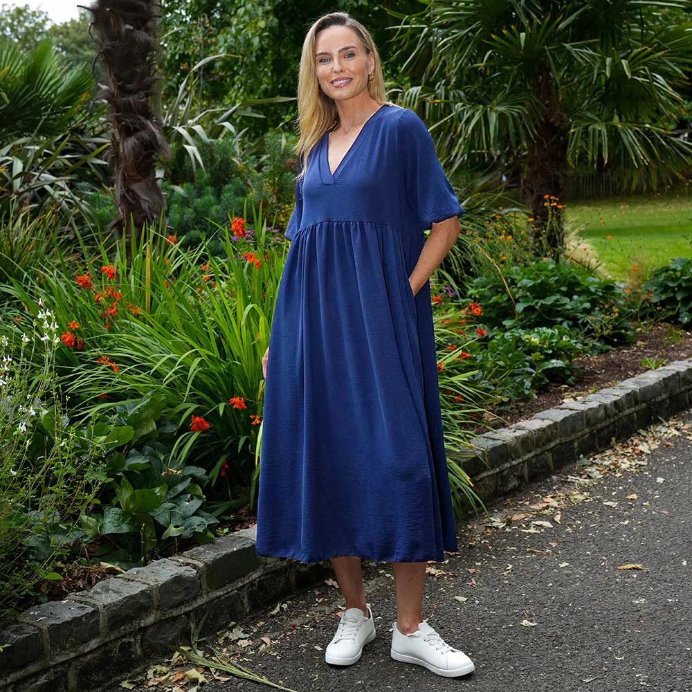 Pamela Dress (Navy) - Image 4