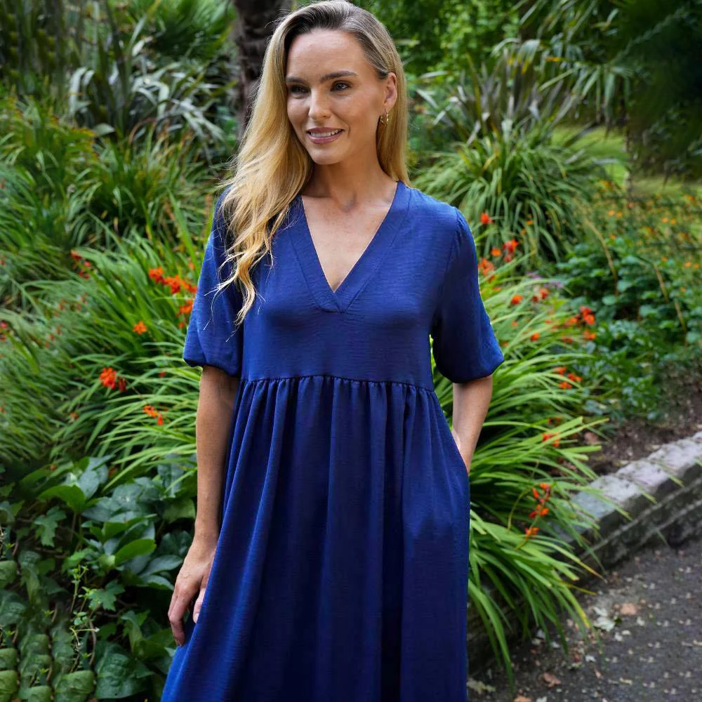 Pamela Dress (Navy) - Image 6