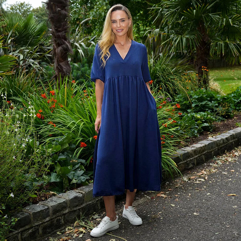 Pamela Dress (Navy) - Image 8