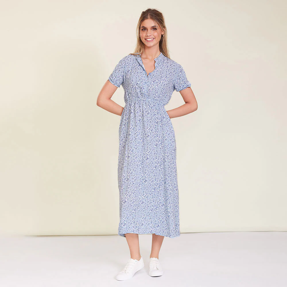 Parker Dress (Blue Floral) - Image 4
