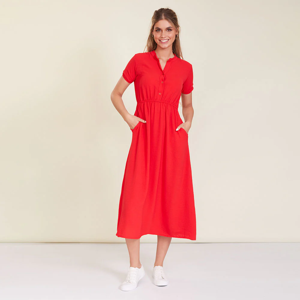 Parker Dress (Red) - Image 4