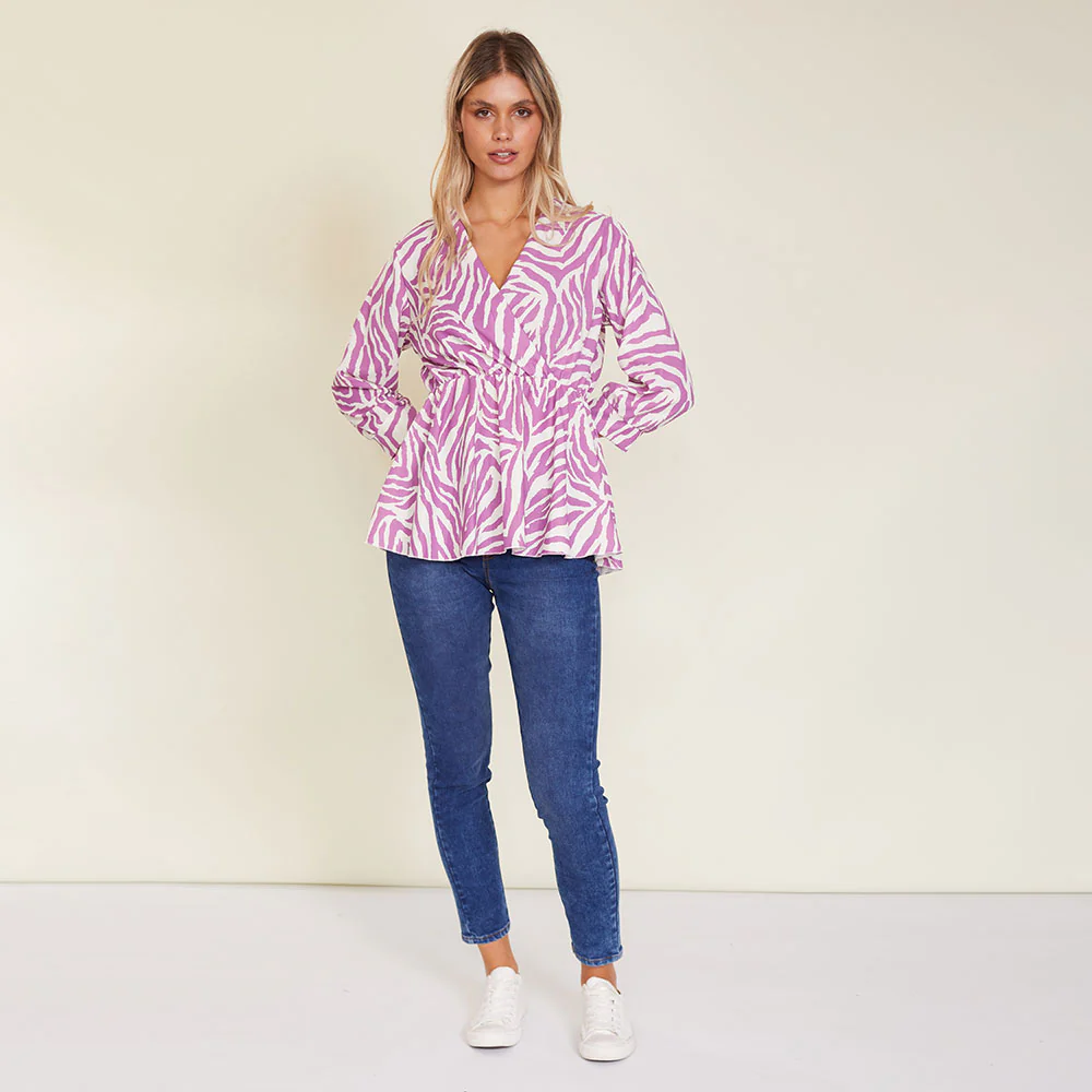 Pearl Top ( Zebra Lilac) - Image 4