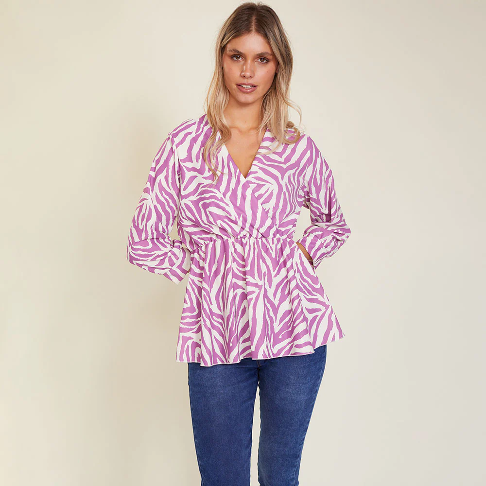 Pearl Top ( Zebra Lilac) - Image 5