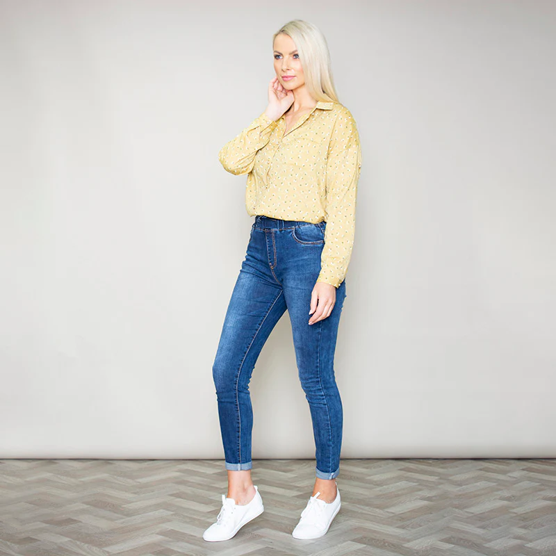 Penny Floral Shirt (Lemon) - Image 5