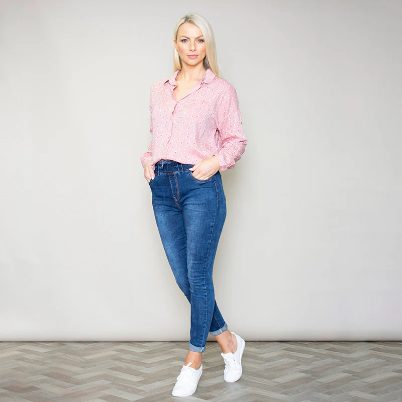 Penny Floral Shirt (Pink) - Image 2