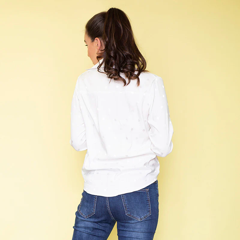 Perfect Polka White Shirt - Image 2
