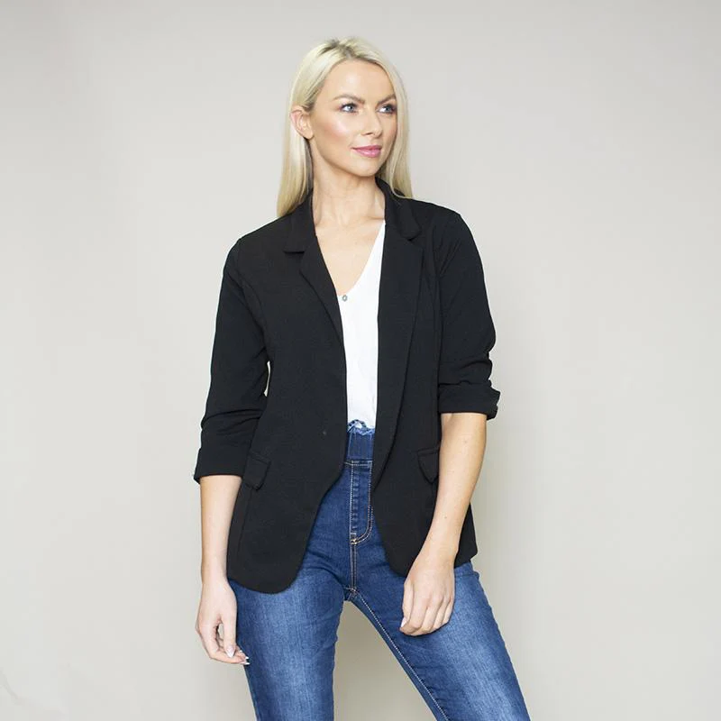 Rosalyn Stretch Blazer (Black)
