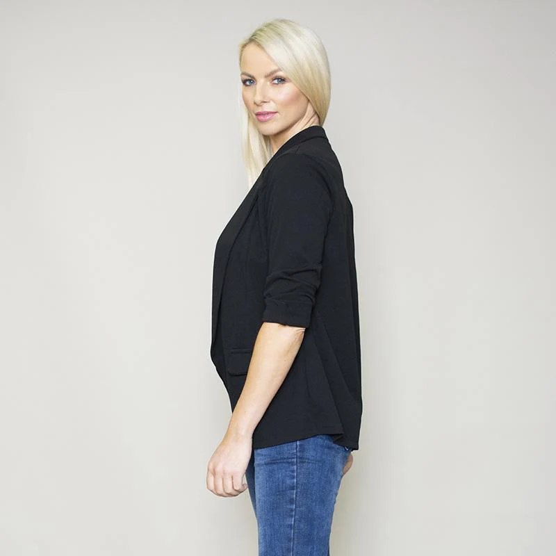 Rosalyn Stretch Blazer (Black) - Image 4