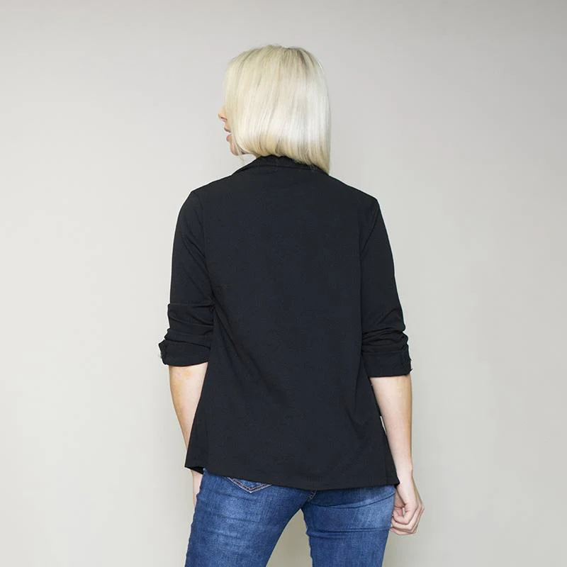 Rosalyn Stretch Blazer (Black) - Image 7