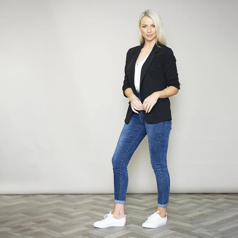 Rosalyn Stretch Blazer (Black) - Image 8