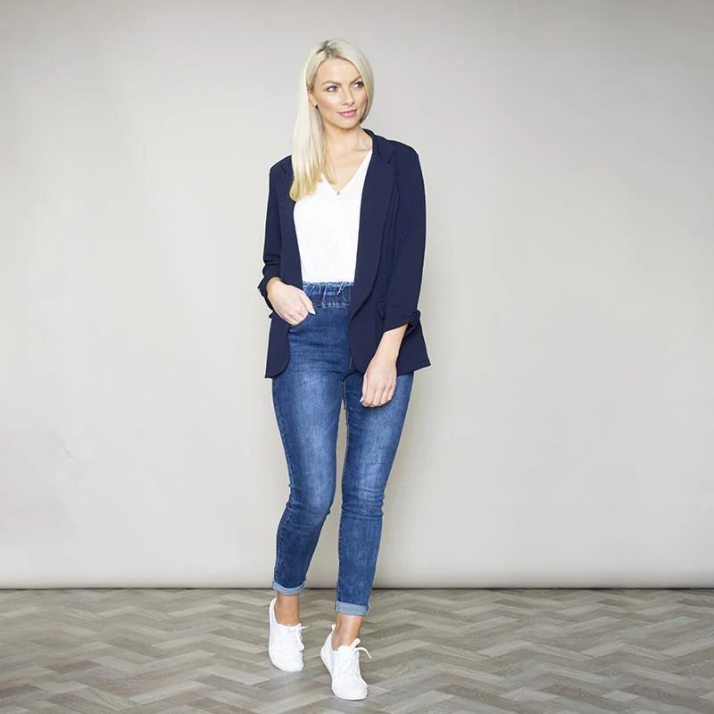 Rosalyn Stretch Blazer (Royal Navy) - Image 6