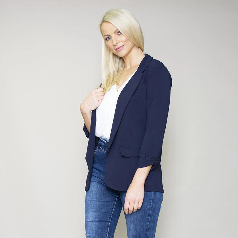 Rosalyn Stretch Blazer (Royal Navy) - Image 8