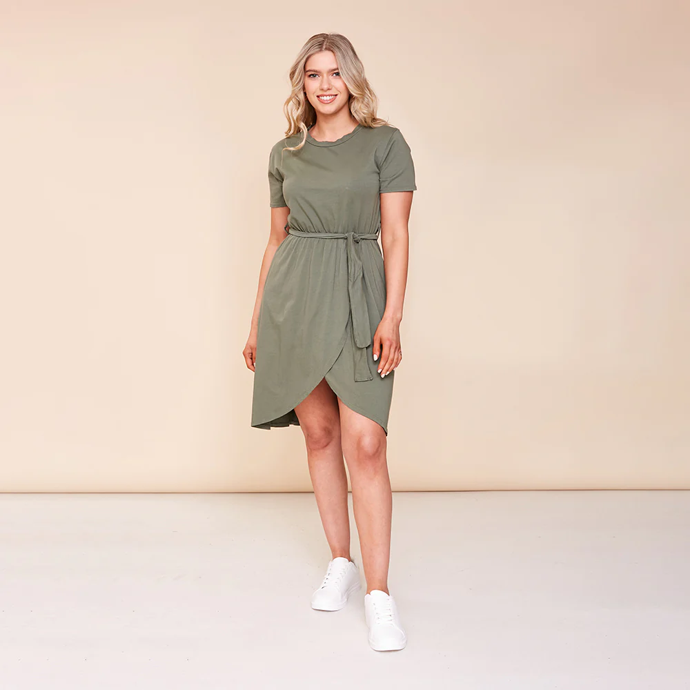 Peyton Dress (Khaki) - Image 2