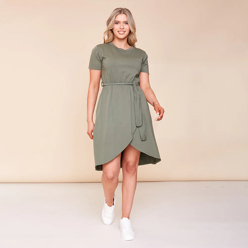 Peyton Dress (Khaki) - Image 4