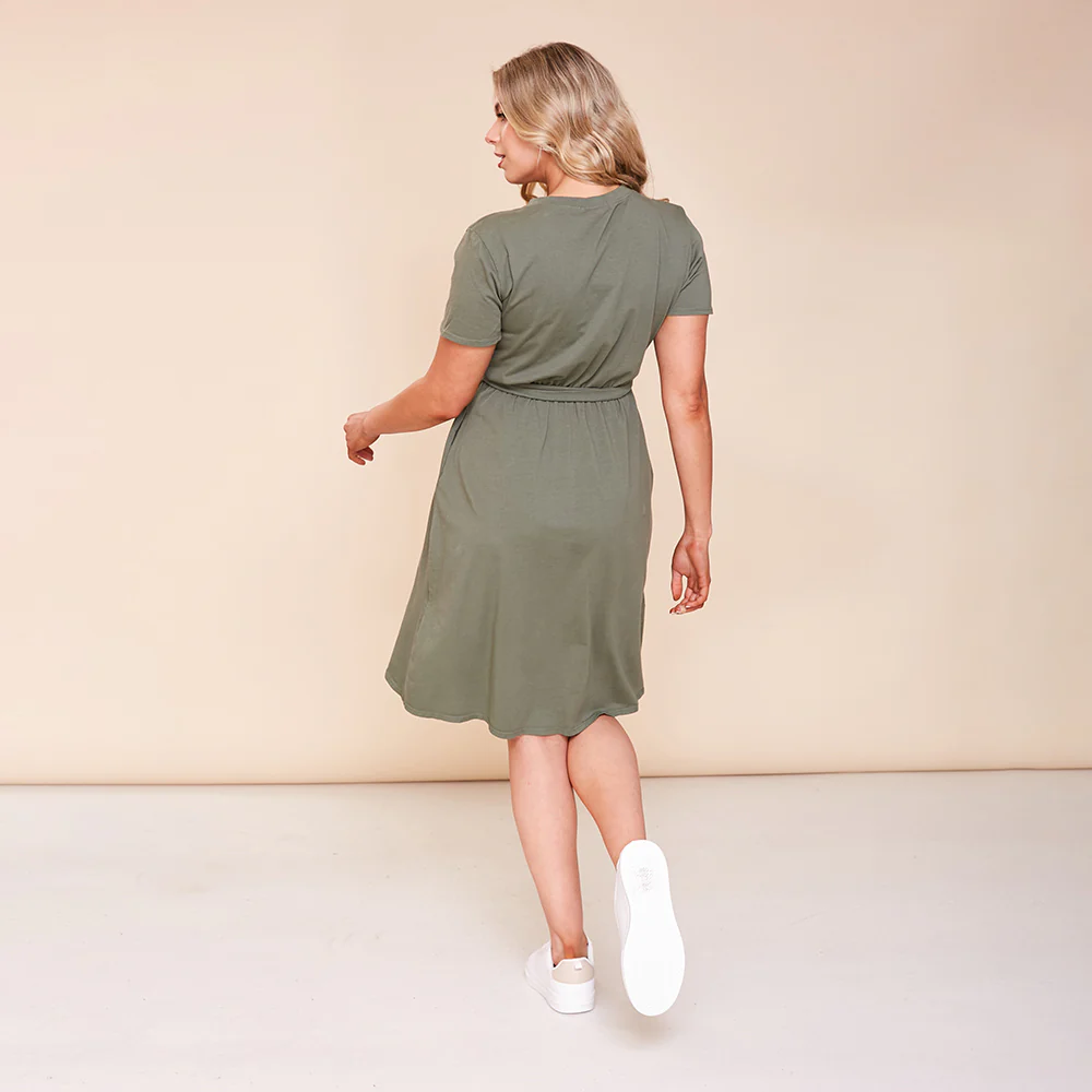 Peyton Dress (Khaki) - Image 7