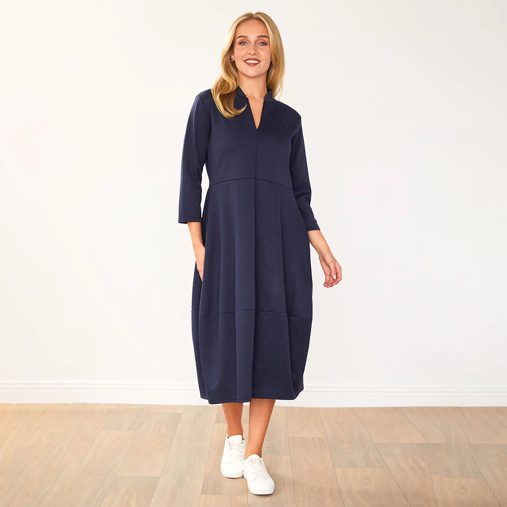 Pheobe Dress (Navy) - Image 3