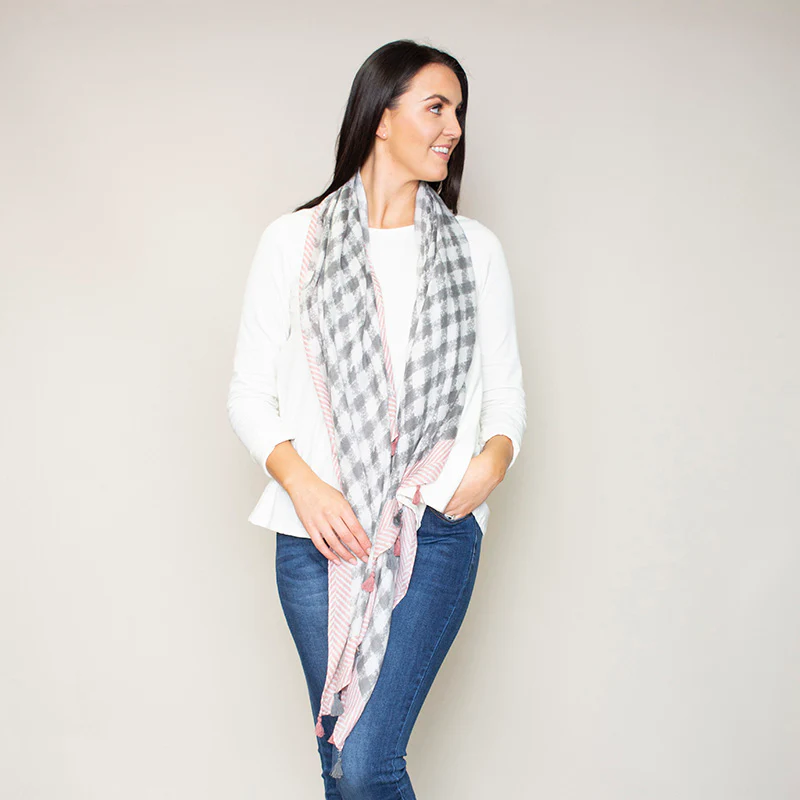 Pia Scarf Tassel (Pink) - Image 3