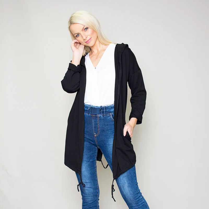 Pippa Parka Hoody (Black) - Image 2