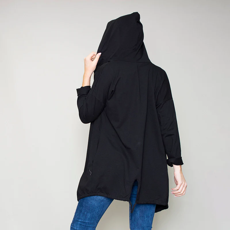 Pippa Parka Hoody (Black) - Image 3