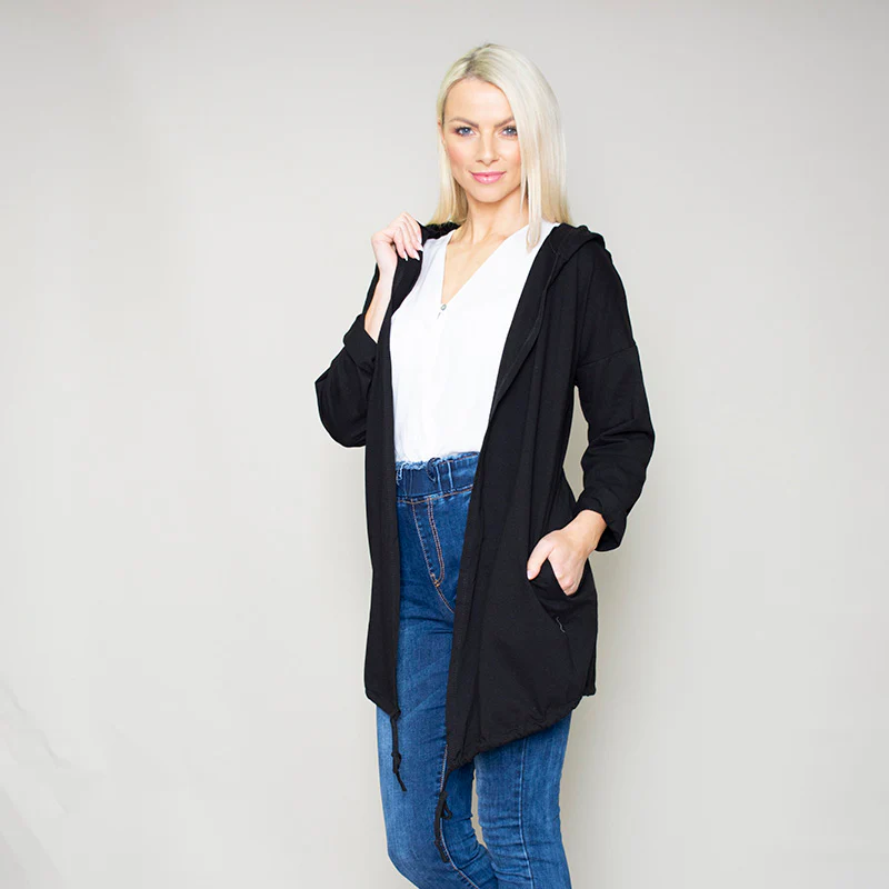 Pippa Parka Hoody (Black) - Image 5