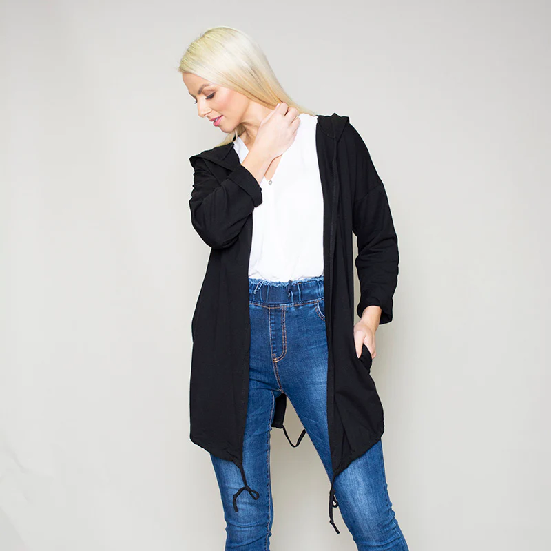 Pippa Parka Hoody (Black) - Image 6
