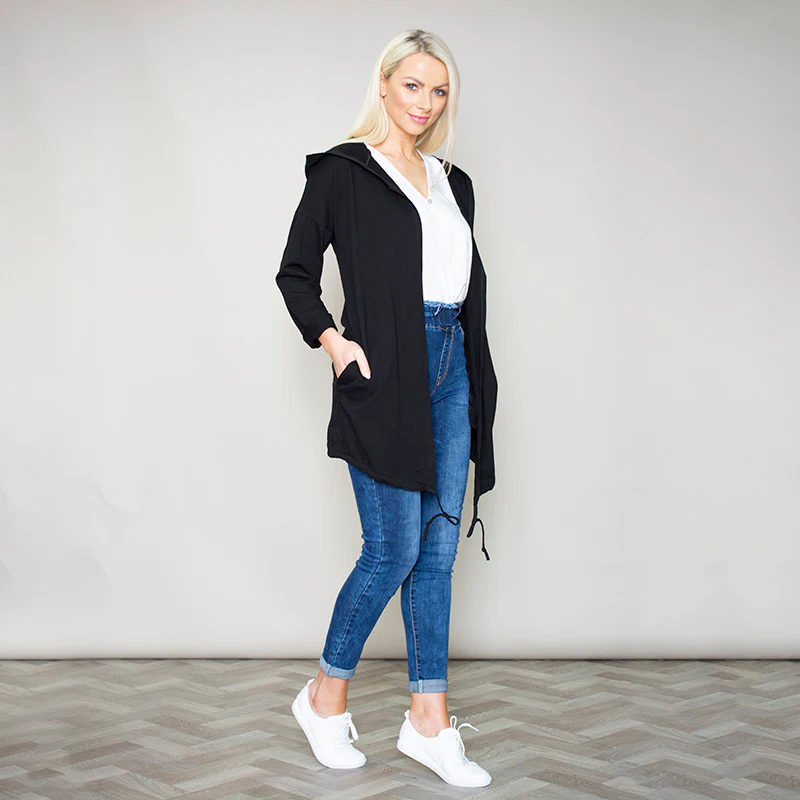 Pippa Parka Hoody (Black) - Image 9