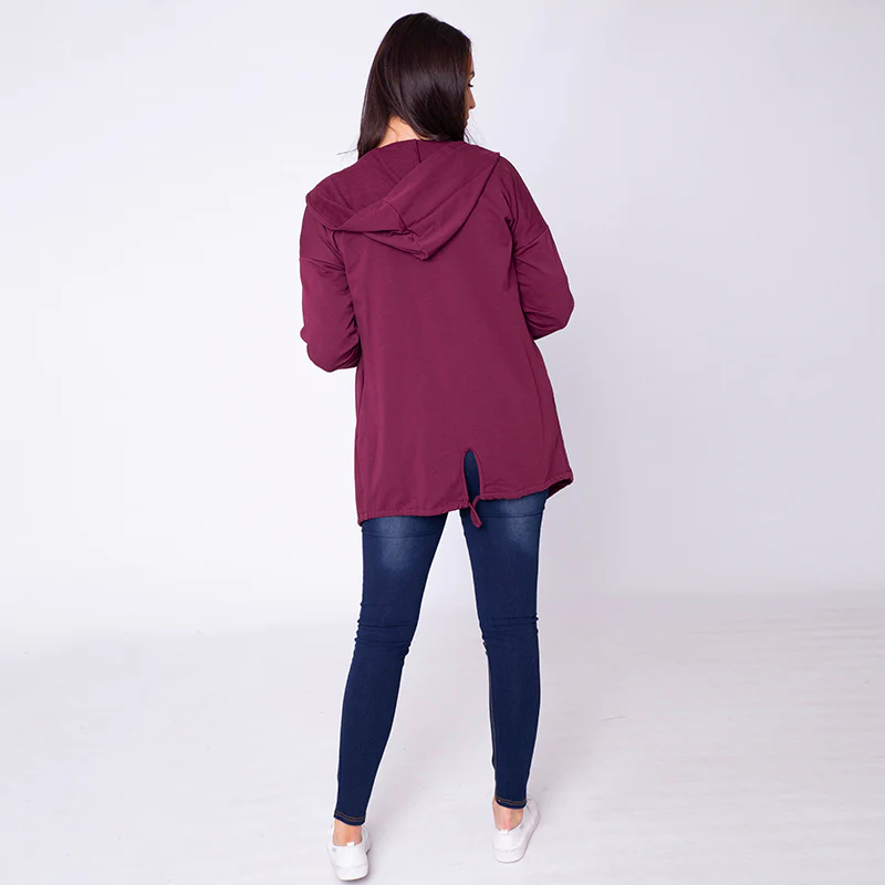 Pippa Parka Hoody Burgundy - Image 10