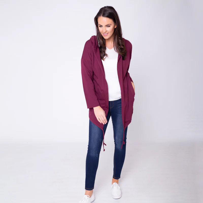 Pippa Parka Hoody Burgundy - Image 3