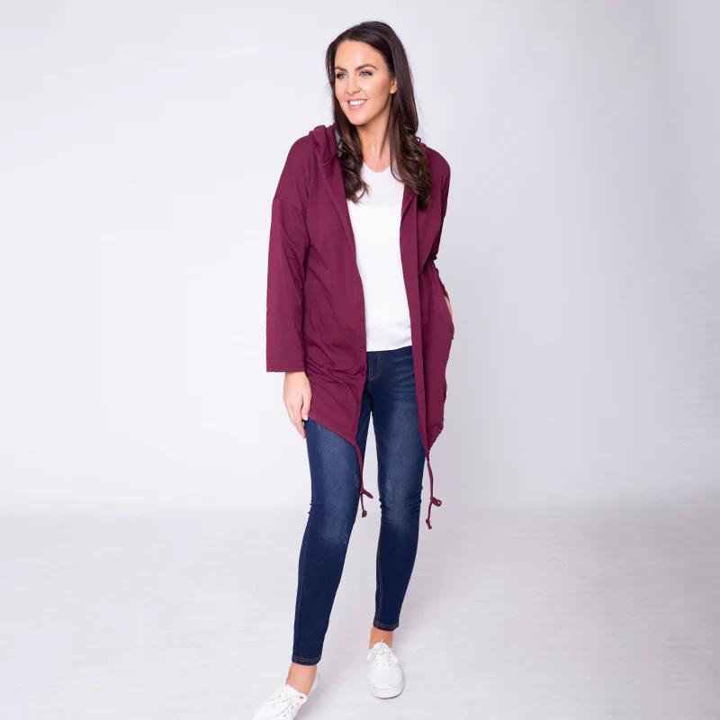 Pippa Parka Hoody Burgundy - Image 4