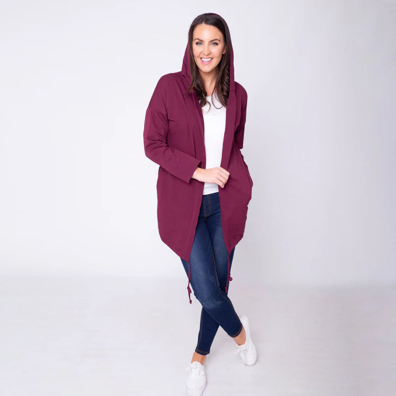 Pippa Parka Hoody Burgundy - Image 6