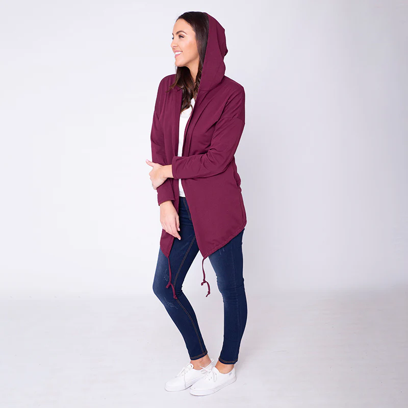 Pippa Parka Hoody Burgundy - Image 7