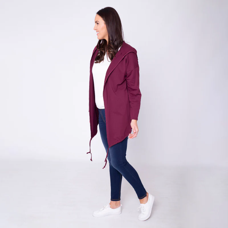 Pippa Parka Hoody Burgundy - Image 8