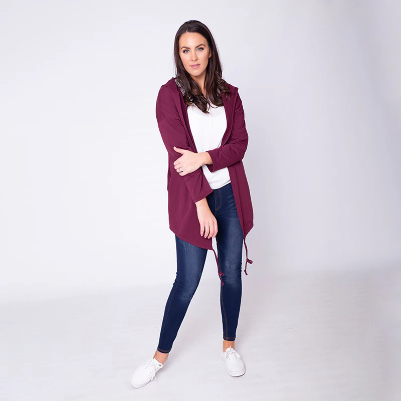 Pippa Parka Hoody Burgundy - Image 9