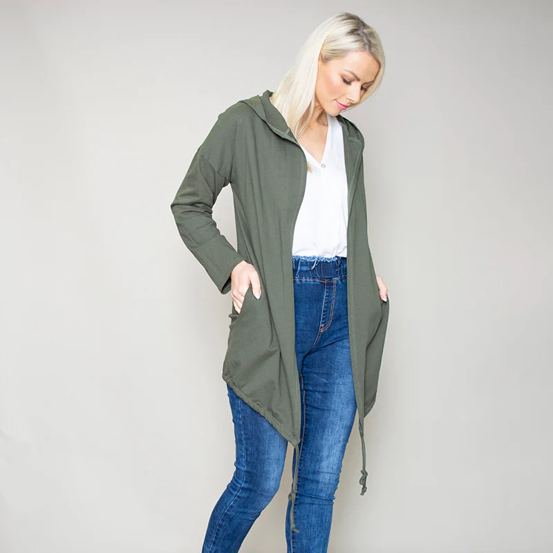 Pippa Parka Hoody (Khaki) - Image 6