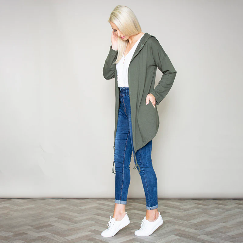 Pippa Parka Hoody (Khaki) - Image 7