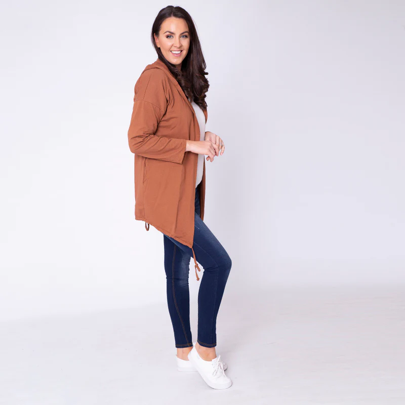 Pippa Parka Hoody Rust - Image 3