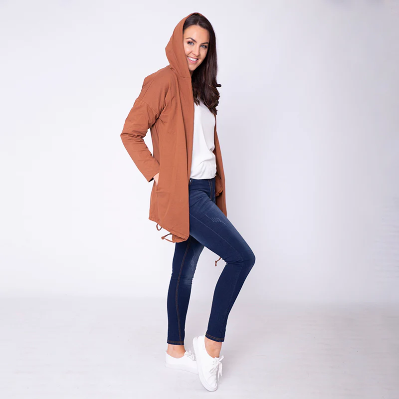 Pippa Parka Hoody Rust - Image 4