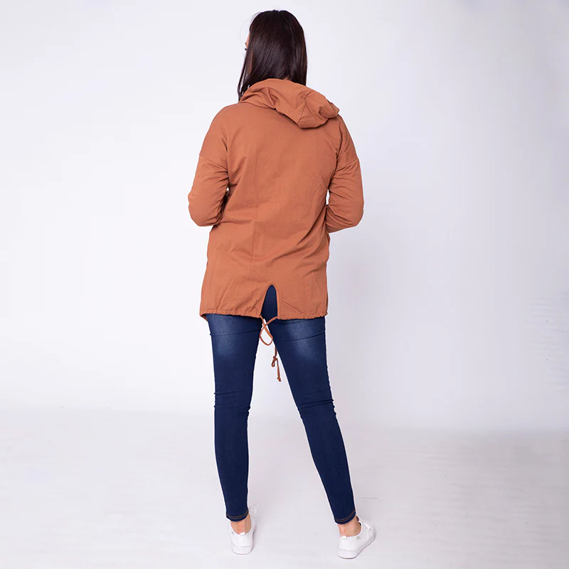 Pippa Parka Hoody Rust - Image 9