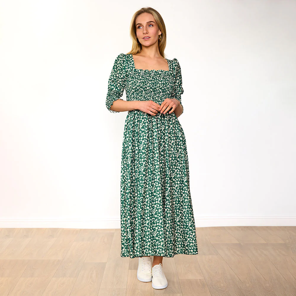 Pixie Dress (Floral Green) - Image 3