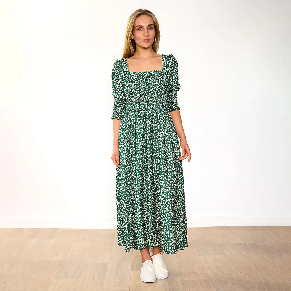 Pixie Dress (Floral Green) - Image 5