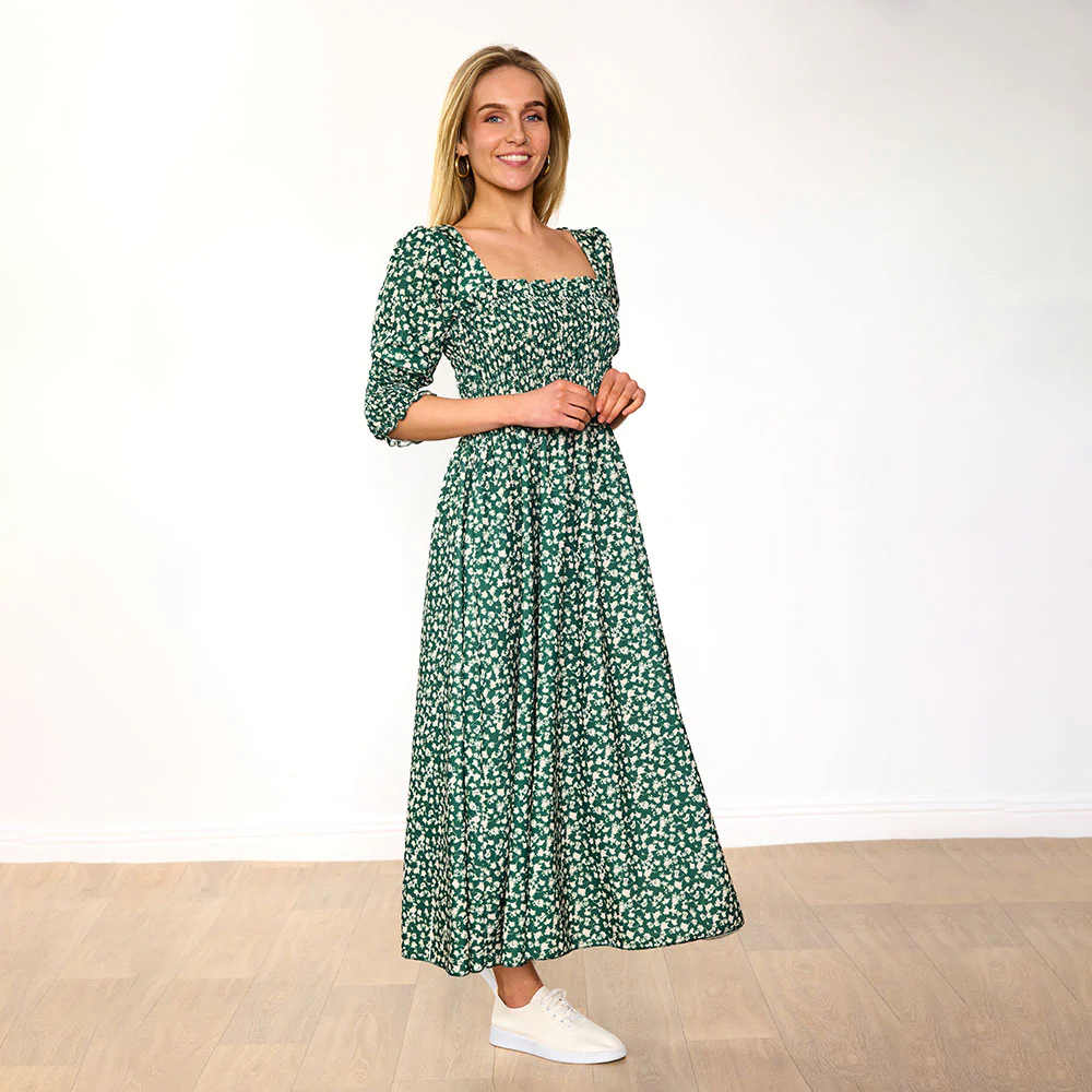 Pixie Dress (Floral Green) - Image 6