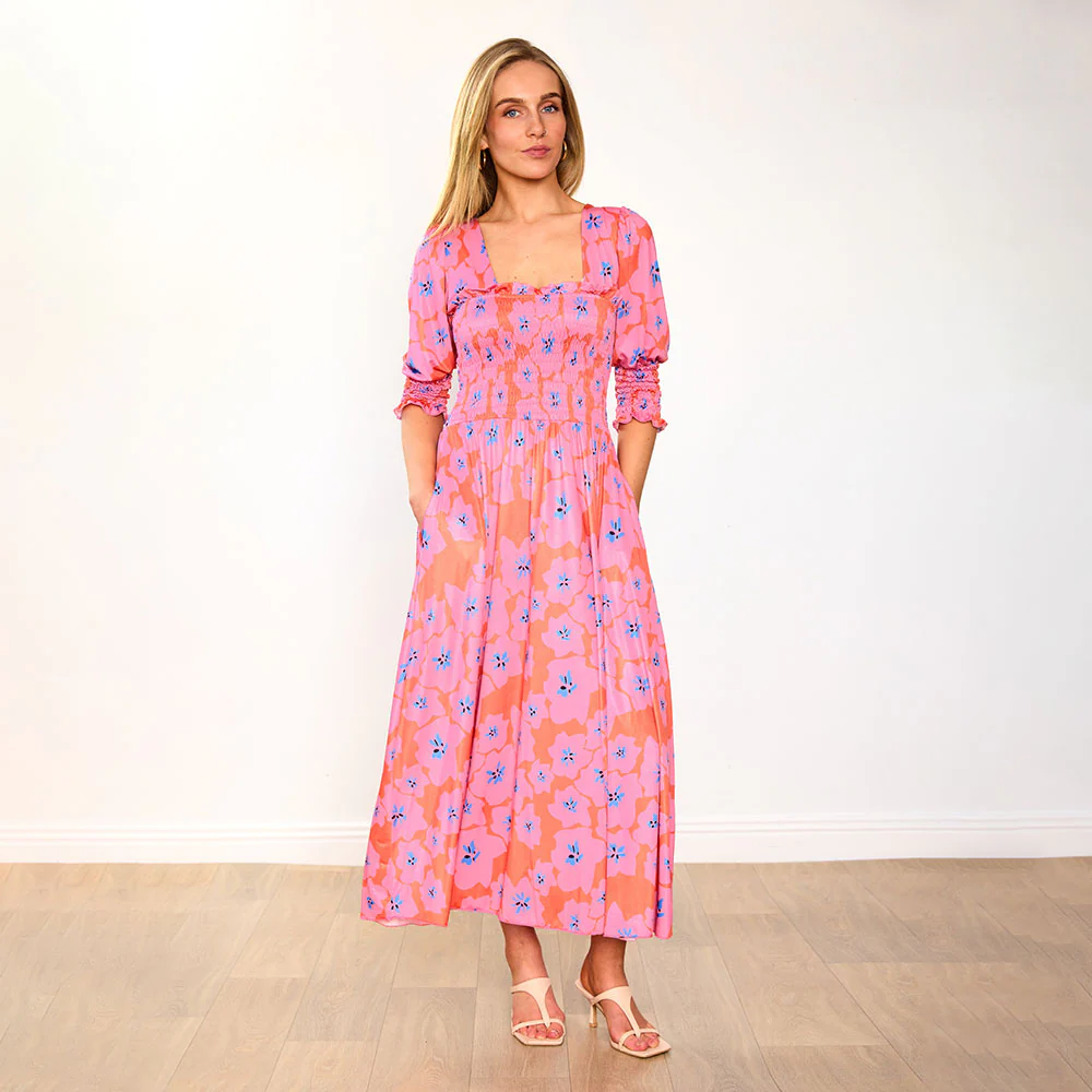 Pixie Dress (Pink Poppy) - Image 3