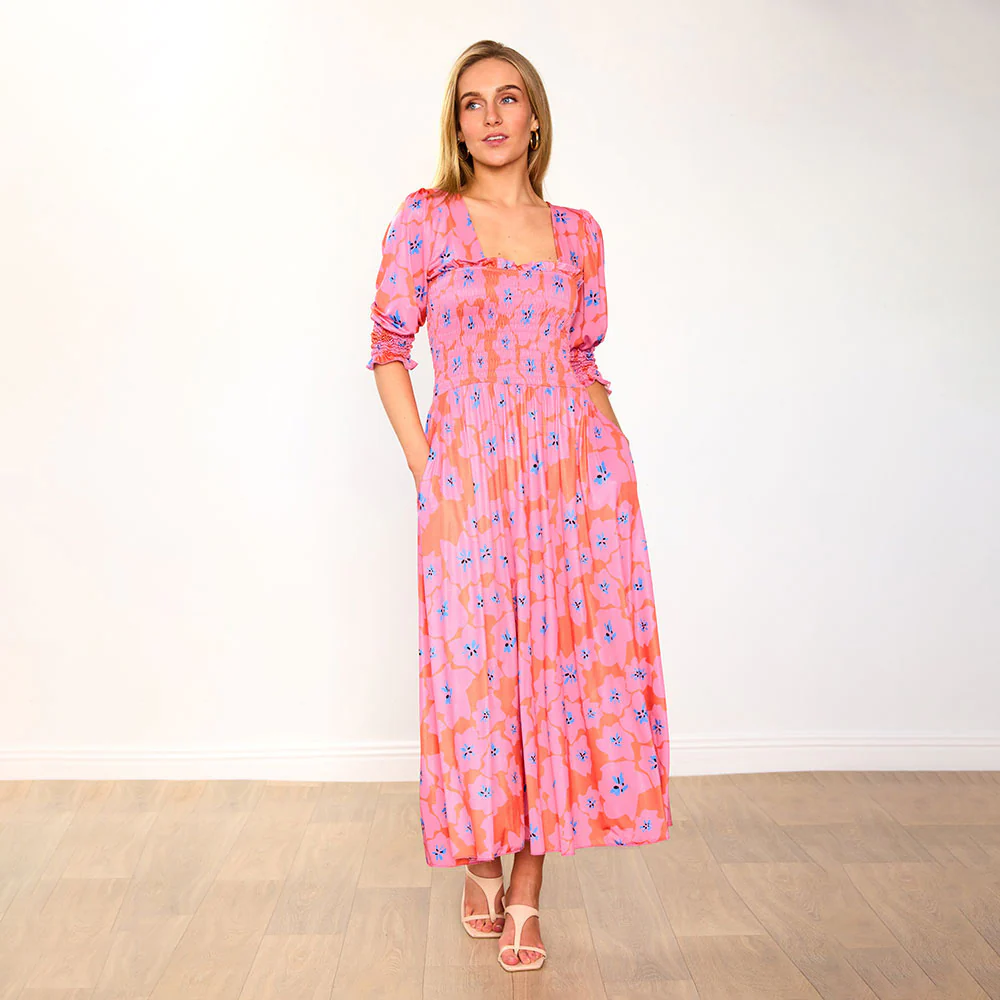 Pixie Dress (Pink Poppy) - Image 4