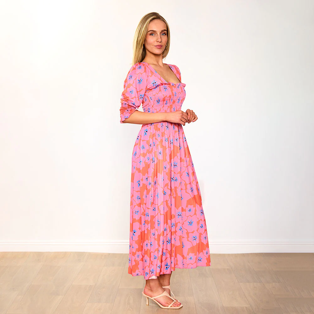 Pixie Dress (Pink Poppy) - Image 5