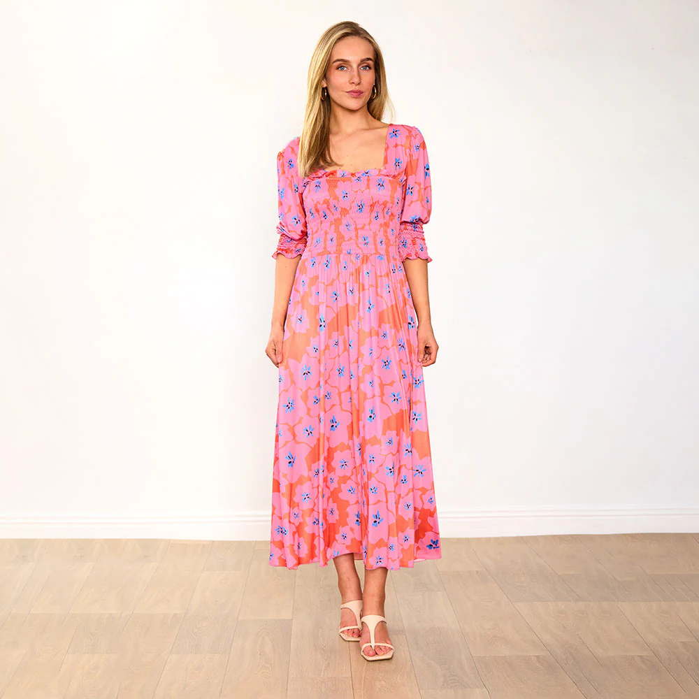Pixie Dress (Pink Poppy) - Image 6