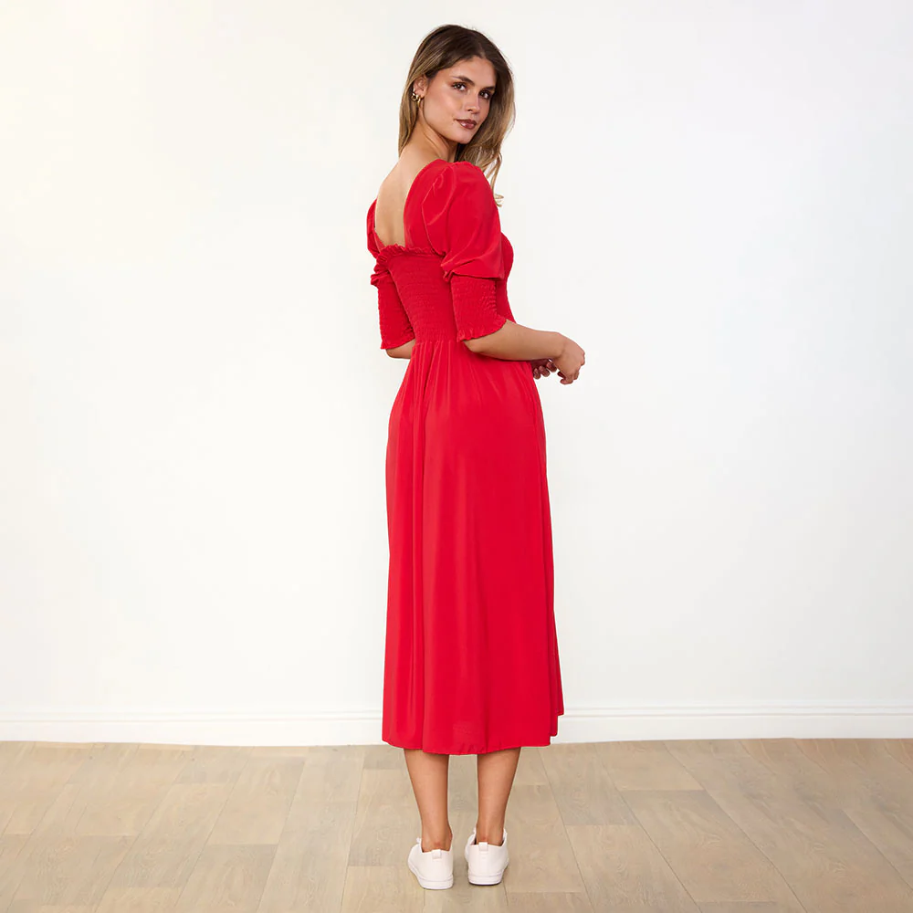 Pixie Dress (Red) - Image 10